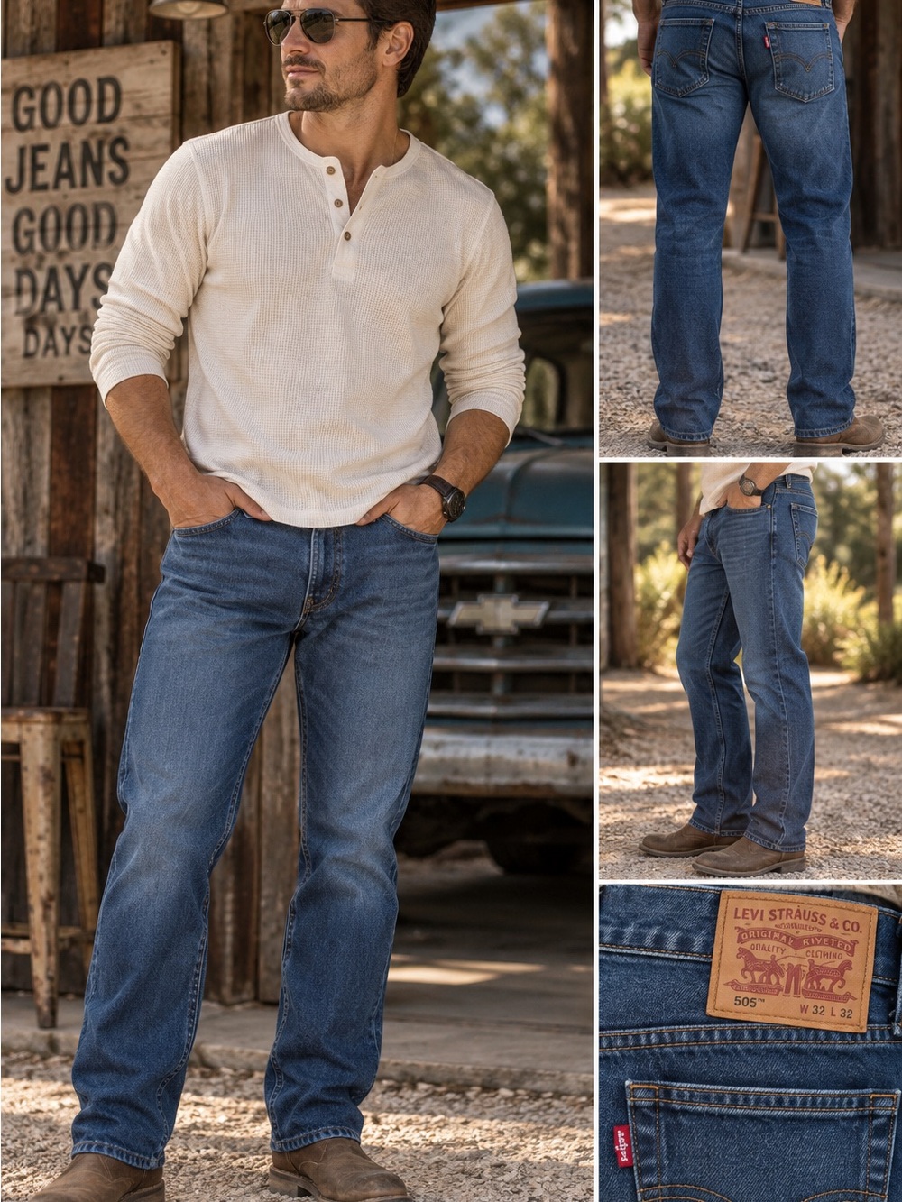 Levi's Men's Blue Straight-Leg 511 Jeans #1204CL